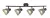 Rabalux Farelia 73008 spotlámpa, fekete, 4x E14 (max 10 W) foglalat, IP20