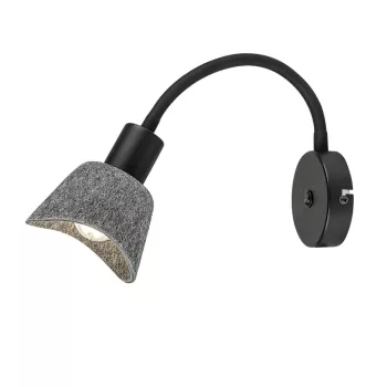 Rabalux Farelia 73009 fali lámpa, fekete, 1x E14 (max 10 W) foglalat, IP20