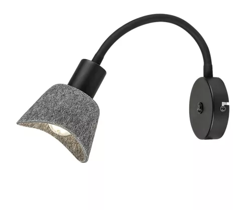 Rabalux Farelia 73009 fali lámpa, fekete, 1x E14 (max 10 W) foglalat, IP20