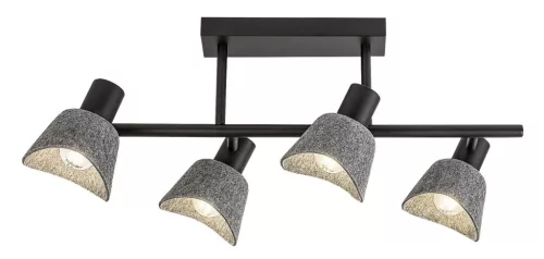 Rabalux Farelia 73010 mennyezeti lámpa, fekete, 4x E14 (max 10 W) foglalat, IP20