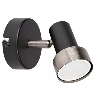   Rábalux 73011 KONRAD beltéri spotlámpa matt fekete színben, GU10 foglalattal, IP20 védettséggel ( Rábalux 73011 )