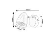 Rabalux Perico 73016 fali lámpa, fehér, 1x GU10 (max 5 W) foglalat, IP20