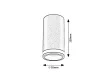 Rabalux Senobia 73030 mennyezeti lámpa, fekete, 1x GU10 (max 35 W) foglalat, IP20