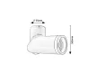 Rabalux Senobia 73032 mennyezeti lámpa, fekete, 1x GU10 (max 35 W) foglalat, IP20