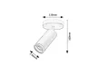 Rabalux Senobia 73033 mennyezeti lámpa, fekete, 1x GU10 (max 35 W) foglalat, IP20