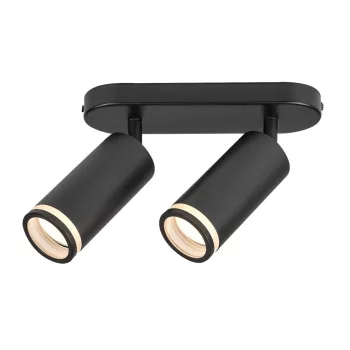 Rabalux Senobia 73034 mennyezeti lámpa, fekete, 2x GU10 (max 35 W) foglalat, IP20