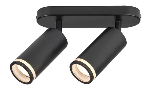 Rabalux Senobia 73034 mennyezeti lámpa, fekete, 2x GU10 (max 35 W) foglalat, IP20
