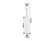 Rabalux Senobia 73036 függeszték, fekete, 1x GU10 (max 5 W) foglalat, IP20