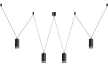 Rabalux Senobia 73038 függeszték, fekete, 4x GU10 (max 5 W) foglalat, IP20