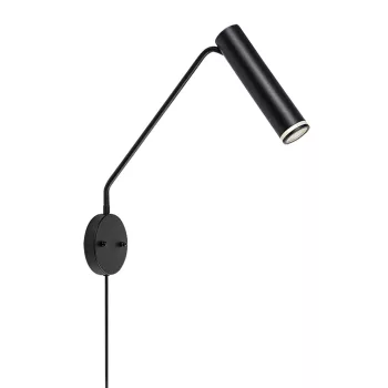 Rabalux Senobia 73041 fali lámpa, fekete, 1x GU10 (max 35 W) foglalat, IP20