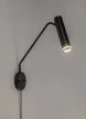 Rabalux Senobia 73041 fali lámpa, fekete, 1x GU10 (max 35 W) foglalat, IP20