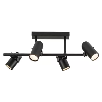 Rabalux Maximilian 73044 mennyezeti lámpa, matt fekete, 4x GU10 (max 25 W) foglalat, IP20