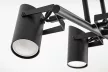 Rabalux Maximilian 73044 mennyezeti lámpa, matt fekete, 4x GU10 (max 25 W) foglalat, IP20
