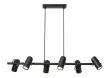 Rabalux Maximilian 73045 függeszték, matt fekete, 6x GU10 (max 25 W) foglalat, IP20