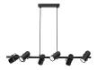 Rabalux Maximilian 73045 függeszték, matt fekete, 6x GU10 (max 25 W) foglalat, IP20