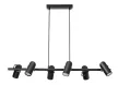Rabalux Maximilian 73045 függeszték, matt fekete, 6x GU10 (max 25 W) foglalat, IP20