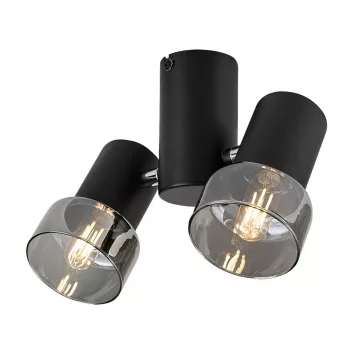 Rabalux Hatice 73053 spotlámpa, fekete, 2x E14 (max 15 W) foglalat, IP20