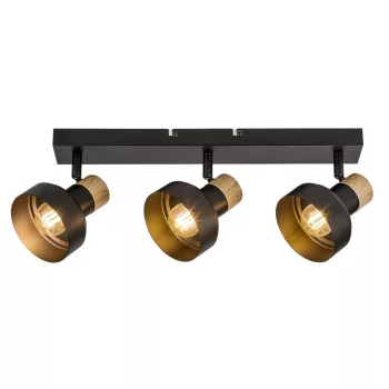 Rabalux Saskia 73057 spotlámpa, fekete, 3x E14 (max 15 W) foglalat, IP20