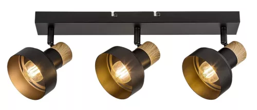 Rabalux Saskia 73057 spotlámpa, fekete, 3x E14 (max 15 W) foglalat, IP20