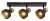 Rabalux Saskia 73057 spotlámpa, fekete, 3x E14 (max 15 W) foglalat, IP20