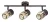Rabalux Venaro 73061 spotlámpa, fekete, 3x E14 (max 15 W) foglalat, IP20