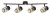 Rabalux Venaro 73062 spotlámpa, fekete, 4x E14 (max 15 W) foglalat, IP20