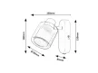 Rabalux Mirral 73063 spotlámpa, grézs, 1x E14 (max 15 W) foglalat, IP20