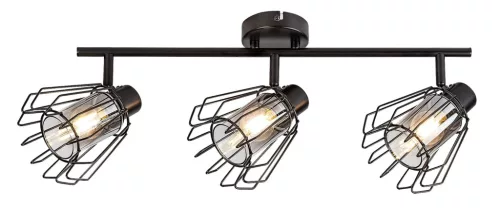 Rabalux Emerencia 73069 spotlámpa, fekete, 3x E14 (max 40 W) foglalat, IP20