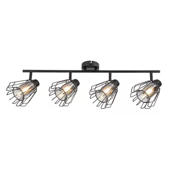 Rabalux Emerencia 73070 spotlámpa, fekete, 4x E14 (max 40 W) foglalat, IP20