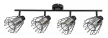 Rabalux Emerencia 73070 spotlámpa, fekete, 4x E14 (max 40 W) foglalat, IP20