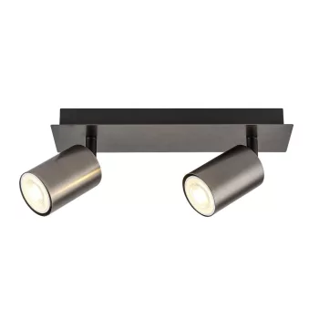Rabalux Gerhard 73072 spotlámpa, acélszürke, 2x GU10 (max 15 W) foglalat, IP20