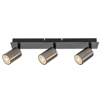 Rabalux Gerhard 73073 spotlámpa, acélszürke, 3x GU10 (max 15 W) foglalat, IP20