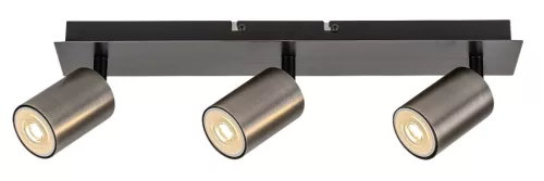 Rabalux Gerhard 73073 spotlámpa, acélszürke, 3x GU10 (max 15 W) foglalat, IP20