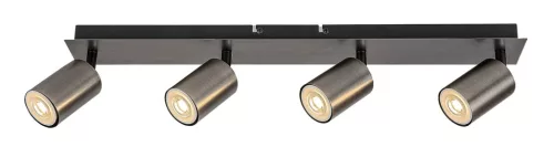 Rabalux Gerhard 73074 spotlámpa, acélszürke, 4x GU10 (max 15 W) foglalat, IP20