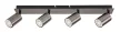 Rabalux Gerhard 73074 spotlámpa, acélszürke, 4x GU10 (max 15 W) foglalat, IP20
