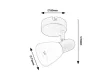 Rabalux Soma 73091 spotlámpa, fekete, 1x E14 (max 40 W) foglalat, IP20