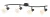 Rabalux Soma 73094 spotlámpa, fekete, 4x E14 (max 40 W) foglalat, IP20