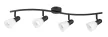 Rabalux Soma 73094 spotlámpa, fekete, 4x E14 (max 40 W) foglalat, IP20