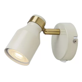 Rabalux Nezori 73095 spotlámpa, csontfehér/ arany, 1x GU10 (max 15 W) foglalat, IP20