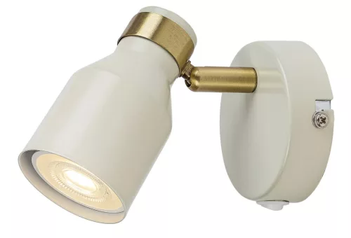 Rabalux Nezori 73095 spotlámpa, csontfehér/ arany, 1x GU10 (max 15 W) foglalat, IP20