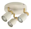 Rabalux Nezori 73097 spotlámpa, csontfehér/ arany, 3x GU10 (max 15 W) foglalat, IP20