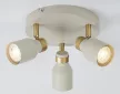 Rabalux Nezori 73097 spotlámpa, csontfehér/ arany, 3x GU10 (max 15 W) foglalat, IP20