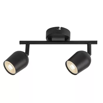 Rabalux Lianet 73102 spotlámpa, matt fekete, 2x GU10 (max 15 W) foglalat, IP20