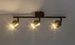 Rabalux Lianet 73103 spotlámpa, matt fekete, 3x GU10 (max 15 W) foglalat, IP20