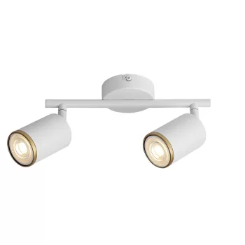 Rabalux Nolie 73105 spotlámpa, matt fehér, 2x GU10 (max 15 W) foglalat, IP20