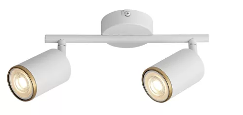 Rabalux Nolie 73105 spotlámpa, matt fehér, 2x GU10 (max 15 W) foglalat, IP20