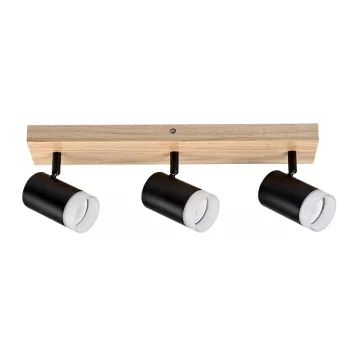   Rábalux 73123 TORAS beltéri spotlámpa tölgy színben, 3db GU10 foglalattal, IP20 védettséggel ( Rábalux 73123 )
