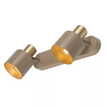 Rabalux Tisandra 73142 spotlámpa, grézs/ arany, 2x E14 (max 10 W) foglalat, IP20