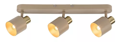 Rabalux Tisandra 73143 spotlámpa, grézs/ arany, 3x E14 (max 10 W) foglalat, IP20