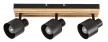Rabalux Noxelle 73422 spotlámpa, matt fekete/ tölgy, 3x E14 (max 10 W) foglalat, IP20